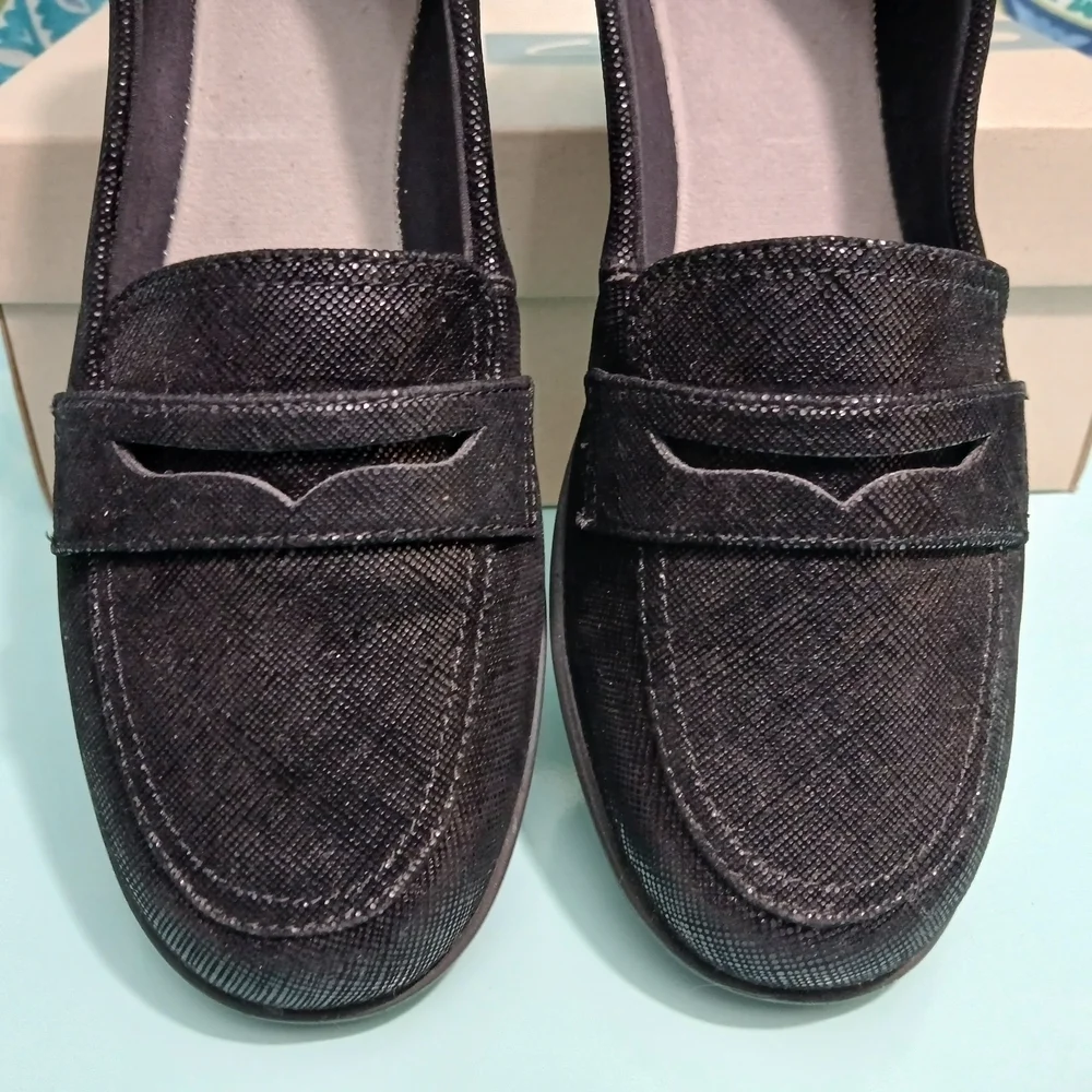 Cloudsteppers by Clarks Black Loafers